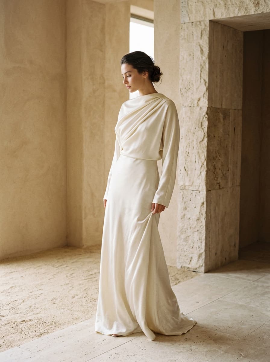 Pure Silk Evening Gown